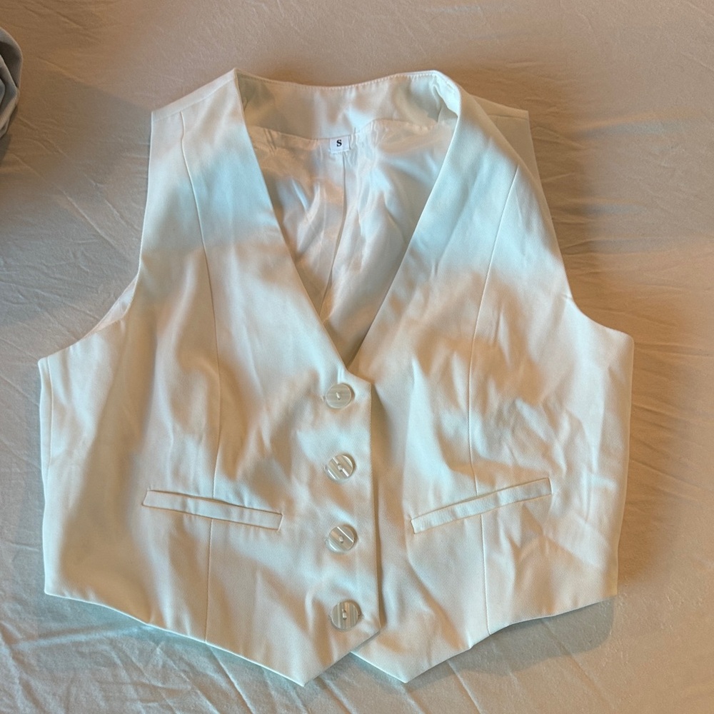 White Women's Vest